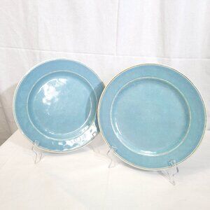 Pottery Barn Kids Cabana Light Blue Melamine Plates, Set of 2, 9"